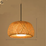 Bamboo Chandelier Chinese Restaurant Hotel Homestay Bedroom Balcony Lantern Rice Lamp