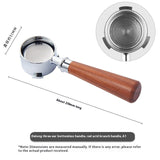 51mm Coffee Machine Handle Modified Solid Wood Handle