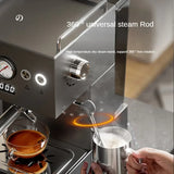 Small Commercial Coffee Machine Simple Control Panel Italian Semi-Automatic Coffee Machine Can Make Milk Foam Latte Americano