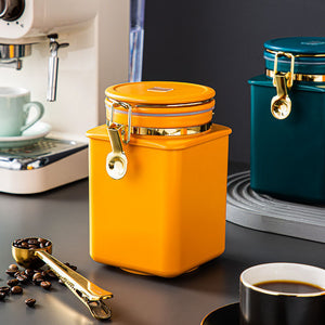 Nordic Coffee Tea Pot Creative Seal Storage Box