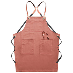 Denim Apron Female Fashion Barista Work Clothes Waist