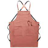 Denim Apron Female Fashion Barista Work Clothes Waist