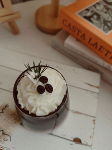 Milk-in-water Coffee Ice American Black Coffee Glass Aromatherapy Candle