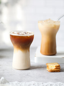 Creative Flower Styling Glass Coffee