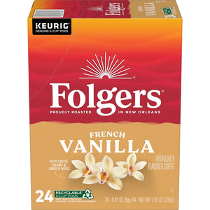 French Vanilla Artificially Flavored Coffee, Mild Roast, Keurig K Cup Pods, 24 Count Box