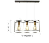 Loft Industrial Style Special-shaped Iron Droplight American Retro Living Room Restaurant Acrylic Aidi