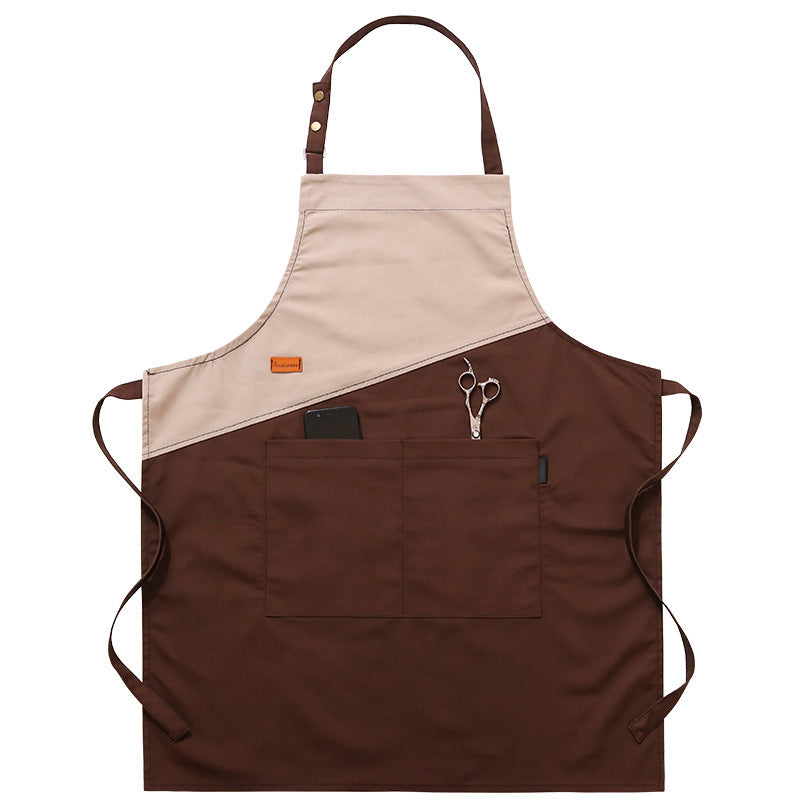 Milk Tea Shop Kitchen Denim Hanging Neck Canvas