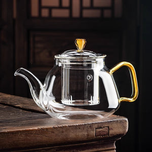 Glass Heat-resistant Kung Fu Tea Set Boiling Water Health Pot Hand Grip Tea Cooker