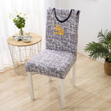 Geometric Dining Chair Cover Spandex Elastic Chair Cover Sofa Cover Retractable Chair Cover For Wedding Banquet Hotel Banquet Restaurant