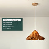 Lotus Leaf Retro Japanese Style Bed Head Restaurant Decoration Small Droplight