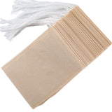 100pcs Natural Biodegradable Drawstring Filter Paper Bags for Coffee, Tea, and Food - Safe and  - Disposable Tea Brewer and Empty Tea Bag with Pine Leaf Powder and Herbs - Perfect for Brewing and Serving