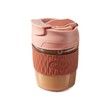 Double Drinking Straw Glass Student Simple And Handy Coffee Cup Home Portable