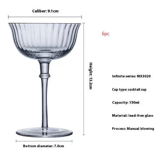 American Cold Ice Latte Coffee Cup Bar Cocktail Household Glass