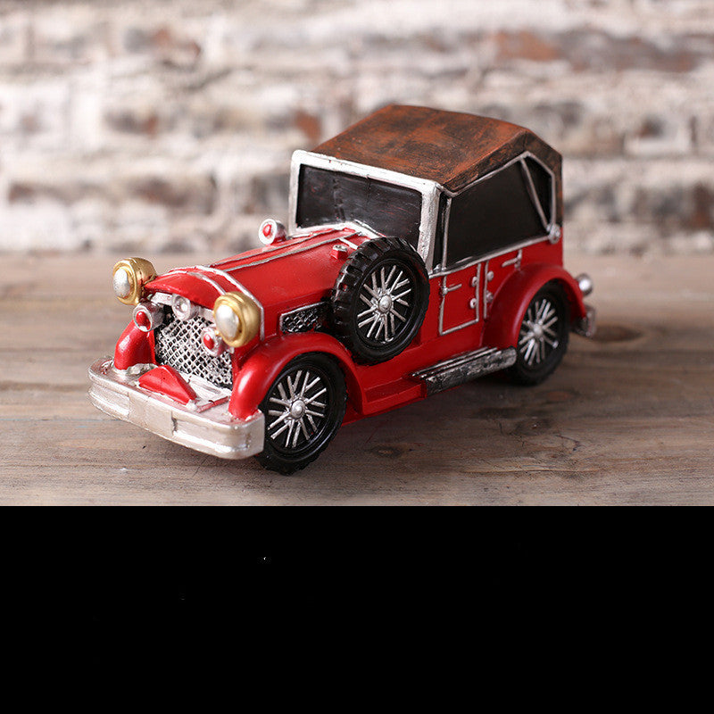 American Cartoon Bus Model Children's Clothing Shop Window Retro Decoration