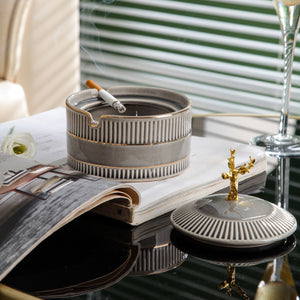 Fashion Creative Personality Coffee Table Decoration Ceramic Ashtray