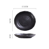 Ceramic Irregular Sushi Snack Plate Home Side Dish Plate Creative Restaurant Tableware