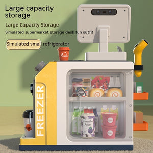 Simulation Vending Machine Exquisite Gift Box Children's Supermarket Coffee Cash Register Toy Suit