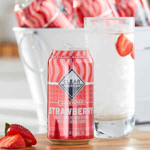Strawberry Flavored Sparkling Water, 12 Fl Oz, 12-Pack