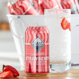 Strawberry Flavored Sparkling Water, 12 Fl Oz, 12-Pack