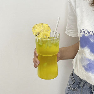 Vertical Striped Ice American Coffee Cup