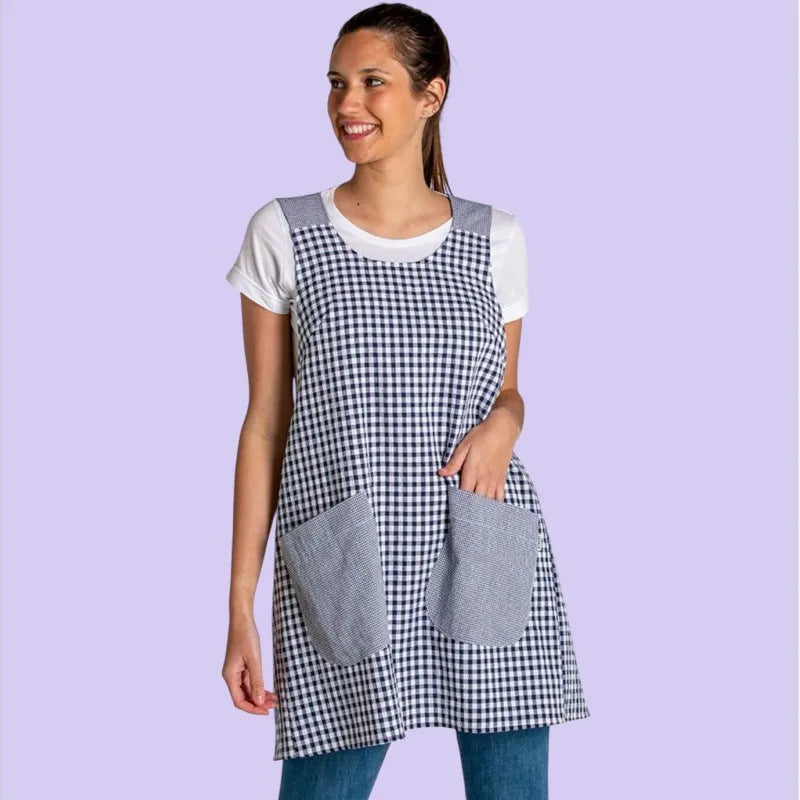 Coffee Baking Handmade Floral Cross Printed Home Apron
