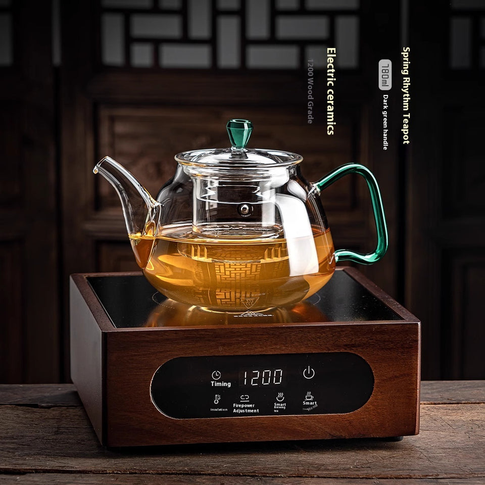 Glass Heat-resistant Kung Fu Tea Set Boiling Water Health Pot Hand Grip Tea Cooker