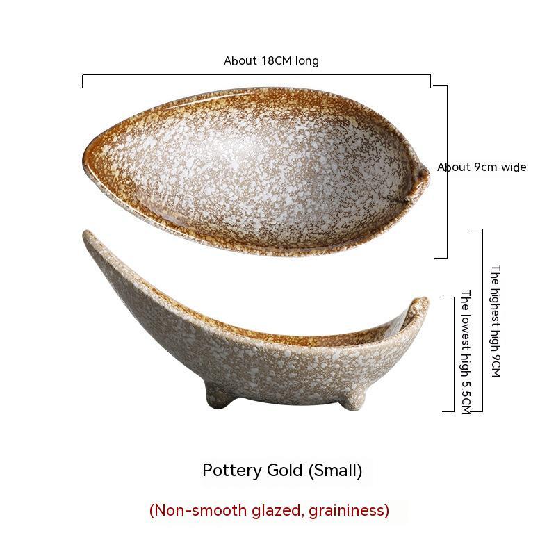 Tripod Angle Disc Creative Tableware Ceramic Plate Disc Plate Restaurant Matching Tableware Set