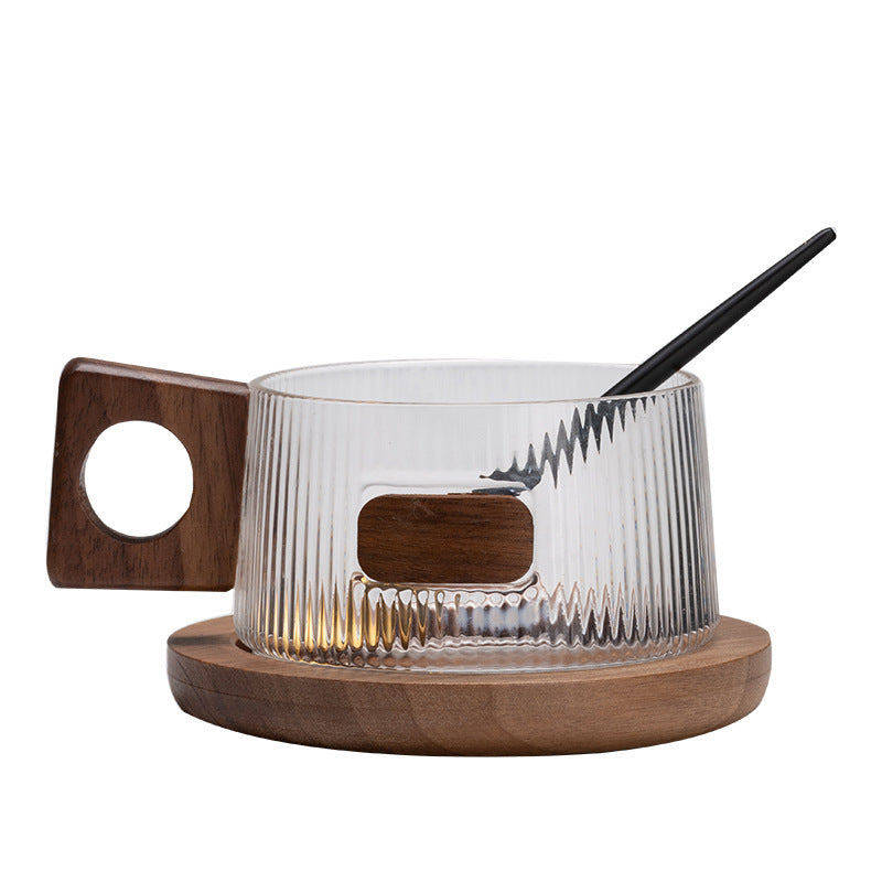 Walnut Coffee Cup Suit Ins Coaster
