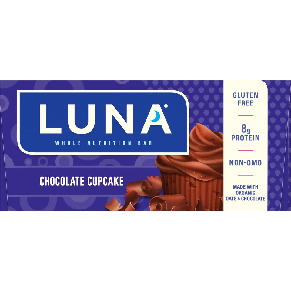 Chocolate Cupcake Flavor Gluten Free Snack Bars, Protein Bars, 15Ct