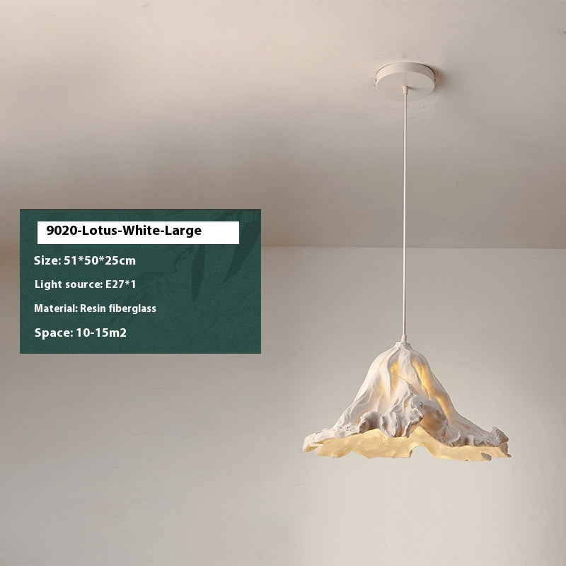 Lotus Leaf Retro Japanese Style Bed Head Restaurant Decoration Small Droplight