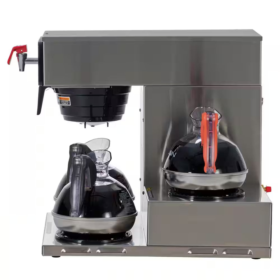 Axiom 15-3 3L 12-Cup Automatic Commercial Coffee Maker, 3 Lower Warmers, 38700.0002