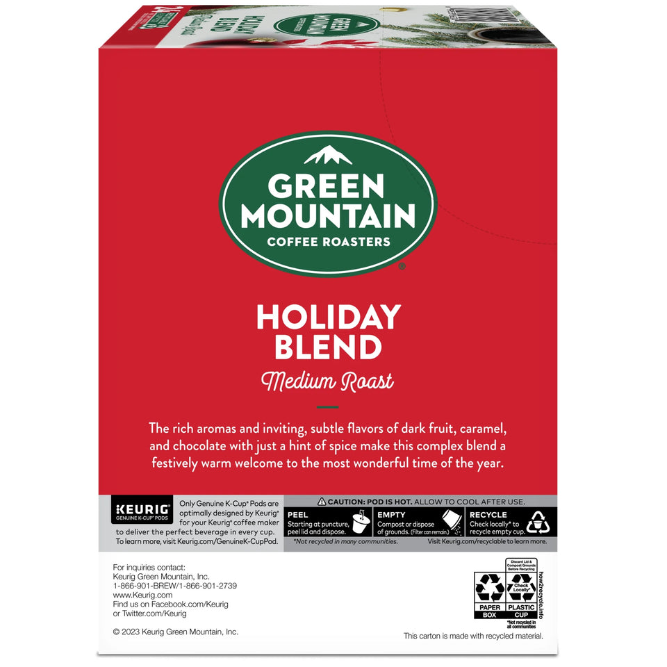 , Holiday Blend Medium Roast K-Cup Coffee Pods, 24 Count