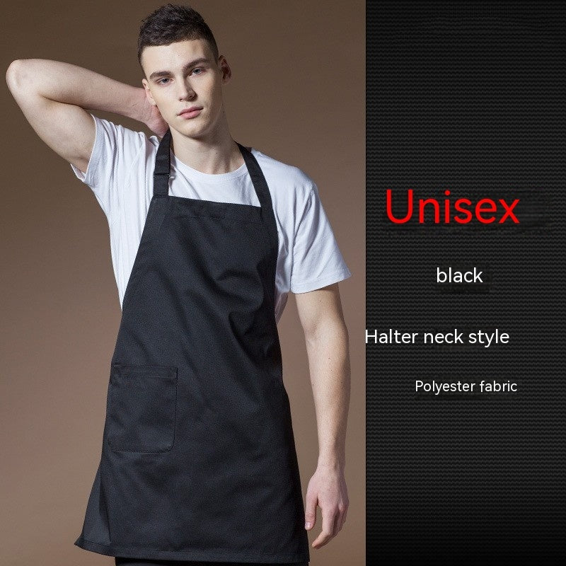 Coffee Tea Shop Adjustable Canvas Neck-hanging Apron