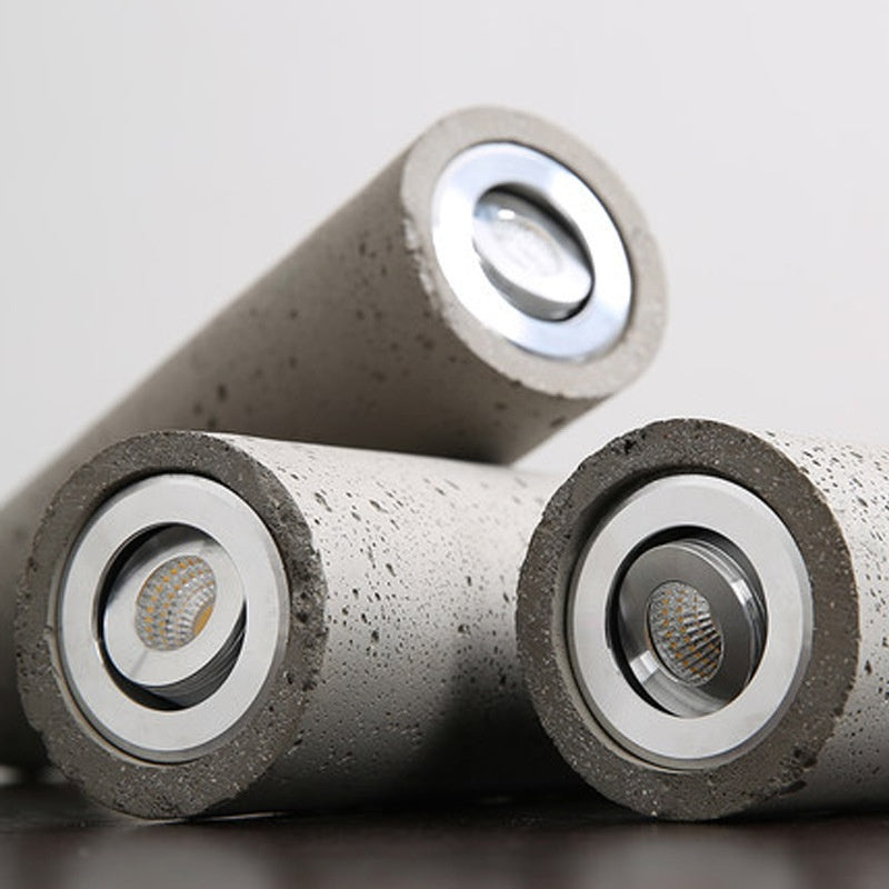 Cement Industrial Style Bedroom Bedside Lamp Creative Nordic Restaurant Water Pipe Small Droplight