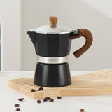 Single Valve Moka Pot Italian Small Coffee Pot Electric Ceramic Stove Coffee Tool Suit
