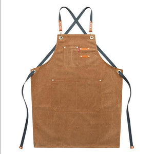 Denim Thick Canvas Apron Milk Tea And Coffee Cake Shop Baking Hairdressing Manicure Chinese Restaurant Overalls