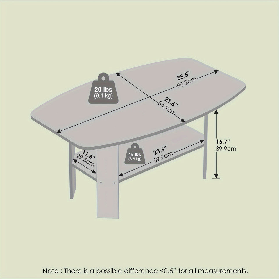 Simple Design Coffee Table, Minimalist and Stylish, Perfect for Living Room or Bedroom, Durable Wood Construction, Easy Assembly
