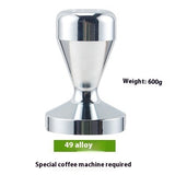 Wooden Handle Coffee Tamper Electroplated Alloy Tamper Coffee Distributor Powder Filler Supporting Equipment