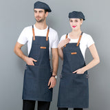 Thin Breathable Milk Tea Store Supermarket Western Restaurant Work Canvas Apron