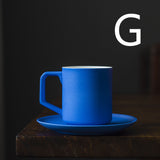 Ceramic Coffee Cup Set Simple Coffee Set With Saucer Handmade