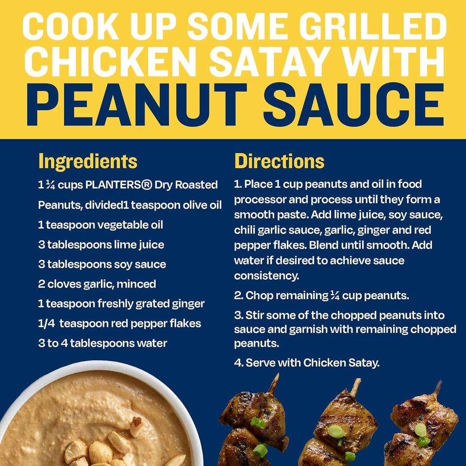 Peanuts, Lightly Salted Peanuts, Dry Roasted, Snacks for Adults, (6 Ct Pack, 2.2 Lb Containers)