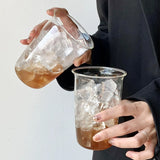 Juice Drink Latte Ice American Coffee Glass