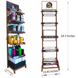 Volcanic Cult Floor Display Stand Rack Organizer - Metal Retail Shelving - product image